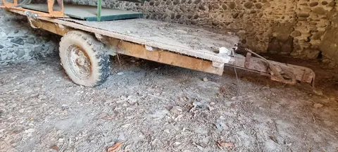 remorque en bois tracteur