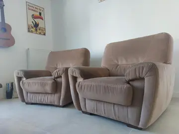 paire de fauteuils larges