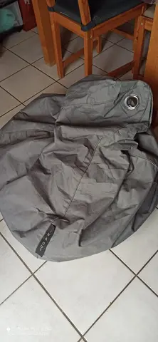 Pouf souple gris