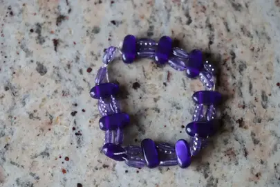 bracelet parme et violet