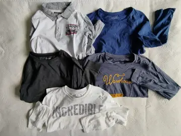 5 t-shirts manches longues 12 ans