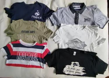 6 t-shirts 12 ans