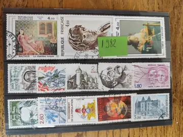 lot timbres France 1982...