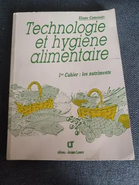 livre scolaire Technologie et hygiène alimentaire
