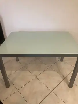 table en verre
