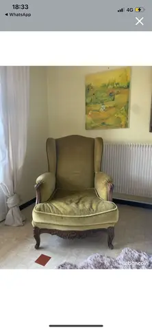 fauteuil bergère style Louis xv