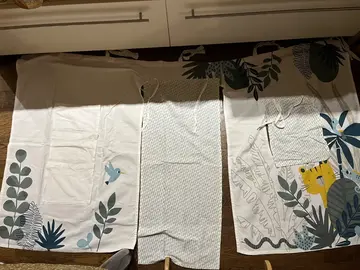rideau pour lit enfant en semi hauteur