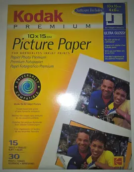 Lot de plusieurs paquets de papier photo pour imprimantes jet d'encre