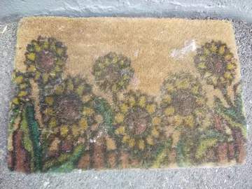 Paillasson à fleurs