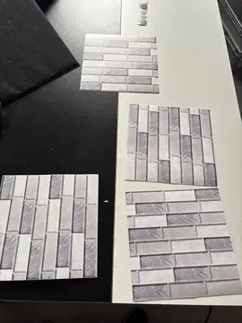 4 autocollants carrelage