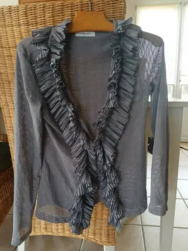 gilet fin taille 38 gris