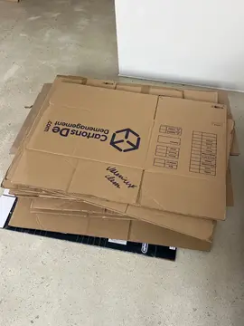 18 cartons déménagement