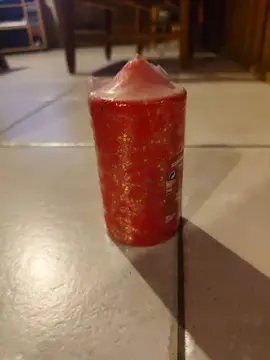 grande bougie motif Noël