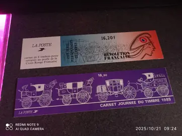carnet timbre vide 1989