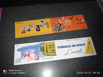 carnet vide timbre 92