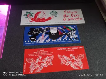 carnet timbre vide 98