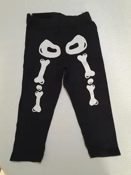 leggings squelette T 80 cm