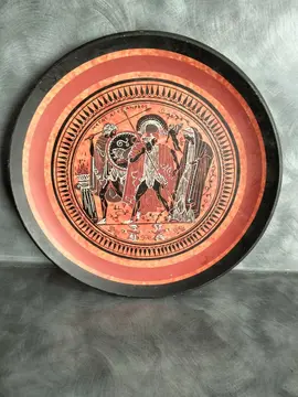 belle assiette décorative grecque
