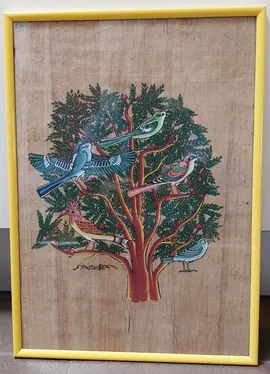 peinture sur papyrus