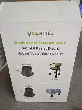4 pieds surelevateurs 14 cm de hauteur
