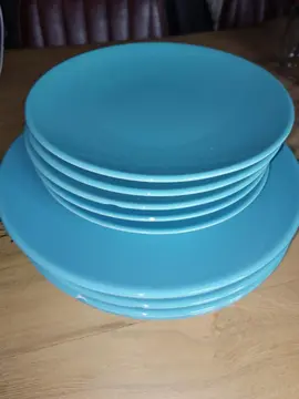 Lot d assiettes bleues