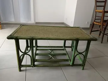 table basse en rotin