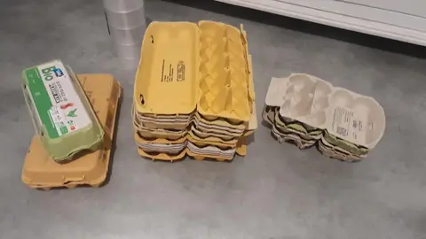 boîte d'œuf vide