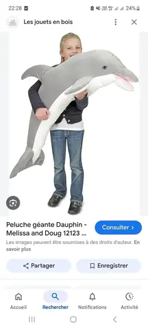 peluche dauphin géant