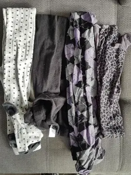 4 collants fille 35-38