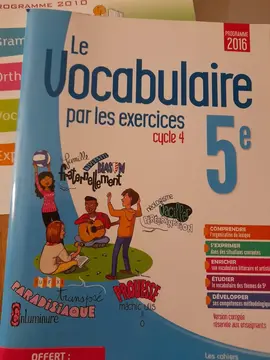 cahier de grammaire-vocabulaire 5e