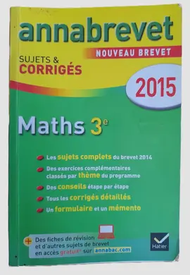 Maths 3eme - Annabrevet