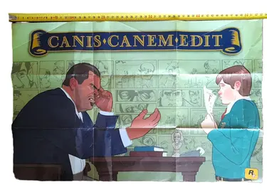 Posters Rockstar -GTA SA et Bully. Recto/Verso avec cartes du jeu