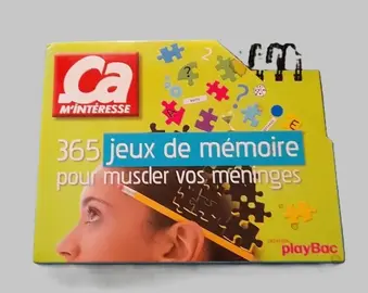 Livre de jeu "365 jeux de mémoire" par Ça m'intéresse