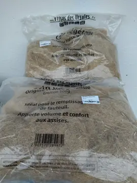 crin naturel de rembourrage pour chaises