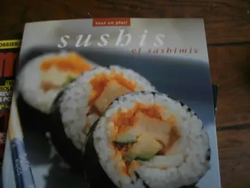 livres de recettes sur les sushis