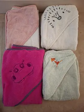 4 serviettes sorties de bain