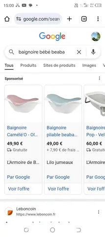 baignoire bébé béaba