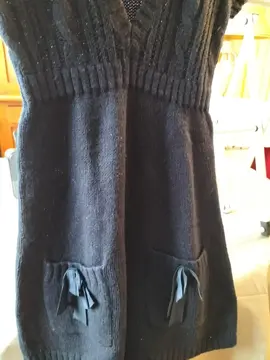robe noire ou pull long taille 36/38