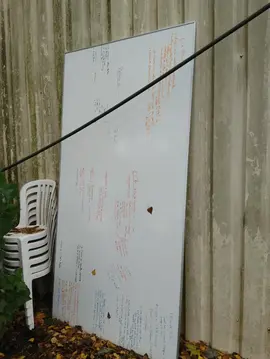 tableau white board 2,50 m x 1,20