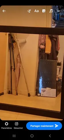 2 miroirs en bois noir