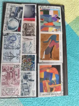 année 1986 lot unique timbres