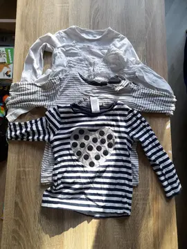 4 tee-shirts à manches