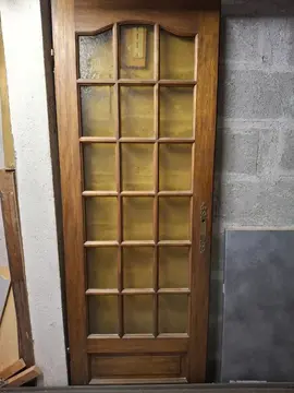 porte à petit carreaux verre