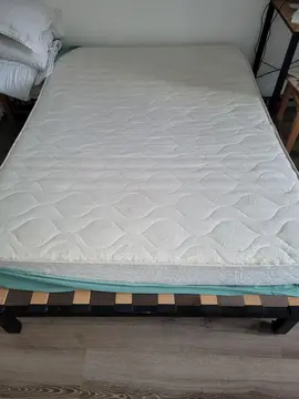 lit 2 places140/190 ( matelas et sommier pliable)