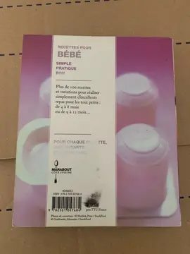 Livre « recettes pour bébé »