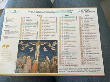 calendrier 2026