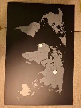 mappemonde aimanté