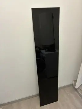 plateau supérieur en verre besta noir