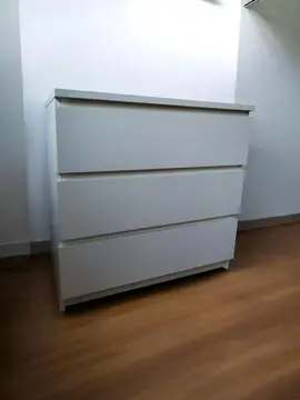 Commode blanche 3 tiroirs