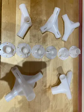 raccords en plastique diamètre 2,5cm